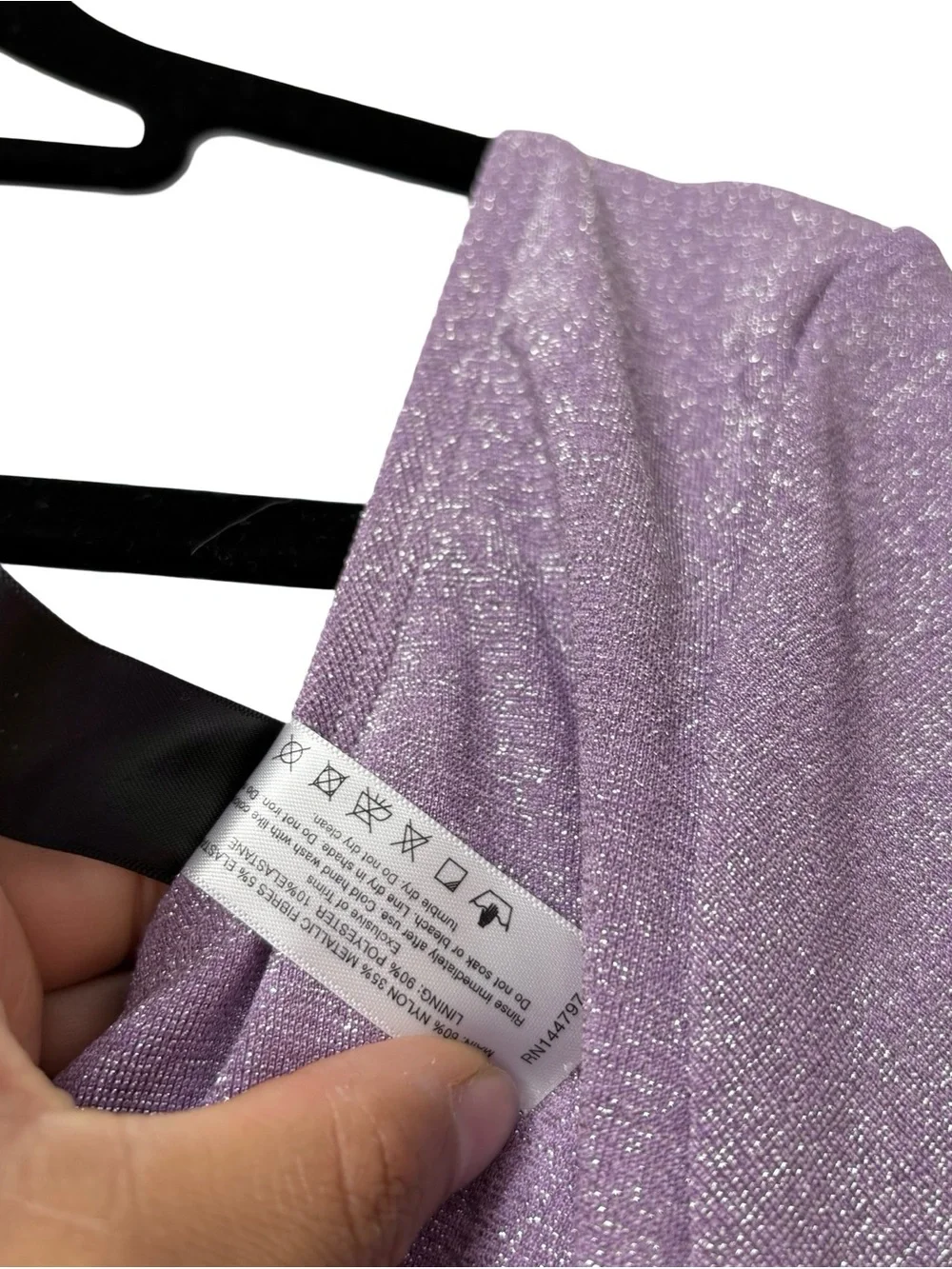 STEFANIA X BLACKMILK‎ SWIMWEAR PURPLE SHIMMERY LACED UP RUCHED SIDES SIZE SMALL